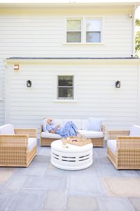 Our Back Patio - Lemon Stripes