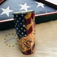 Distressed American Flag "We the People" Constitution Tumbler//Patriotic Tumbler