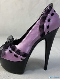 OrcaJump - Womens Stiletto Buckle Platform Pumps Peep Toe Party Beach PU Leather Loafers Solid Colored Leopard White Purple Product Description Category Heels Upper Materials PU Leather Outsole Materials Plastic Heel Height(inch) >5 Pattern Solid Colored Heel Type Pumps, Platform Size Chart Size Foot Length Foot Width 36 23.3 cm / 9.2 inch 7.4 cm / 2.9 inch 37 24.2 cm / 9.5 inch 7.6 cm / 3.0 inch 38 25.0 cm / 9.8 inch 7.9 cm / 3.1 inch 39 25.7 cm / 10.1 inch 8.0 cm / 3.1 inch 40 26.6 cm / 10.5 i
