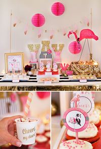 Flamingo Fiesta Girls Night In {Part 2: Crafting & Desserts}