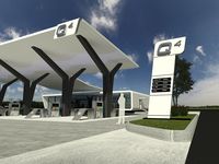 gas station forecourt layout - Buscar con Google