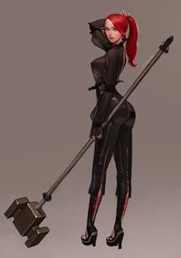 ArtStation - Hammer girl, JONGSOO KIM