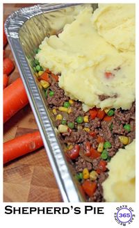The perfect make ahead freezer meal - Shepherd's Pie | 365daysofeasyrecipes.com