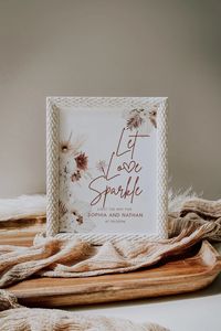 Let Love Sparkle Wedding Sign Template Light the Way for Mr. - Etsy Serbia