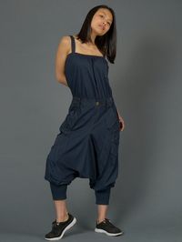 Combinaison sarouel femme / Jumpsuit Taille : 34-42 | Taille élastique | Modèle : Taille 36 - 1.63m EU Taille 34-42 Tissu : 90% Cotton 10% Lycra