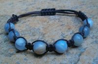 Blue Chalcedony Healing Energy Bracelet ~ Promotes calming and serene energy Encourages reflection and meditation A stone of communication Ope...