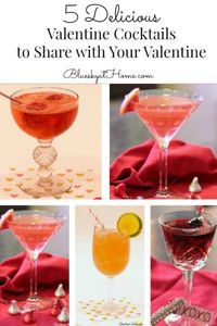 Valentine cocktail graphic