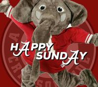 Happy Sunday Big Al, Alabama Crimson Tide