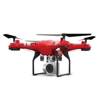 X52 Drone 0.3MP 2MP HD Camera Wifi FPV Drone RC Helicopter Radio Controlled 2.4G 4CH 6Axis Altitude Hold Quadcopter Specification: Color:Red,Black,White Size :31.5*31.5*10.5cm Charging Time: About 70-80min Flying Time: About 6-8min Frequency: 2.4GHz Gyro: Build-in 6 Axis Gyro Control Distance: About 100m Copter Battery:3.7V 750MAH Li-poly Control Battery: 4 xAA Battery (Not Included) Features: APP operation, Gravity sensor: forward, backward, left, right fly. Trajectory flight,Alititude Hold,Pho