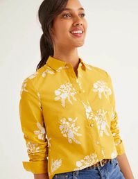 Modern Classic Shirt - Saffron Country Posy Mono