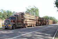 Road Train on the Stuart Highway Australia