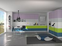 Modules, double modules and colour determine continuity in space that with Tetrix becomes synonymous with the new way of living inside the house