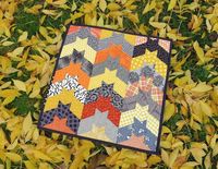 barn bats mini quilt