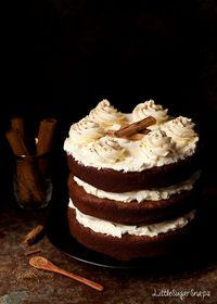 Intensely chocolatey with a hint of spice this fudgy Cinnamon Chocolate Cake pairs well with the piquant, mellow sweetness of salted honey buttercream.