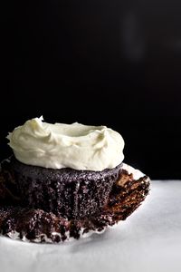 sea salt buttercream and decadent chocolate cupcake