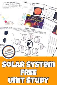 Solar System FREE Unit Study - peanut butter fish lessons