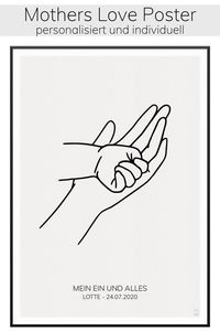 Gestalte mit uns dein personalisiertes Mama-Baby Poster zur Geburt. Eine schöne Erinnerung oder auch eine schöne Geschenkidee.