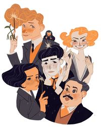 Sue Kim on Instagram: “#fantasticbeasts #fantasticbeastsandwheretofindthem #newtscamander #tinagoldstein #queeniegoldstein #credencebarebone #illustration #신동사…”