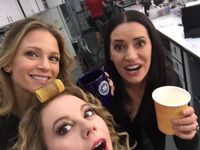 AJ Cook, Kirsten Vangsness, and Paget Brewster