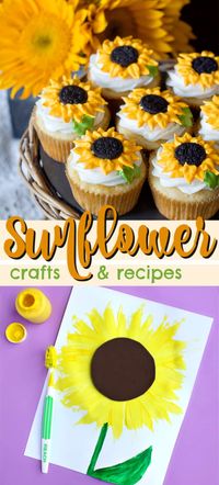 Making sunflower crafts is a fun way to usher in the fall season. These sunflower craft ideas range from preschool through full fledged adults, so have fun! #sunflowercrafts #fallcrafts #kidscrafts #sunflowers #naturecrafts #naturekidscrafts #summerintofall #craftsbyamanda