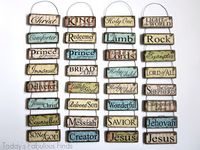 Today's Fabulous Finds: DIY Printable Paint Stick Ornaments: Names and Attributes of Christ