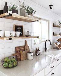 How to Make Open Shelving - A DIY Wood Shelf Tutorial - allisa jacobs