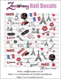 Paris Elements Nail Decals, R40.00