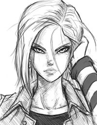 ArtStation - Android 18 - sketch, Vincent Vague