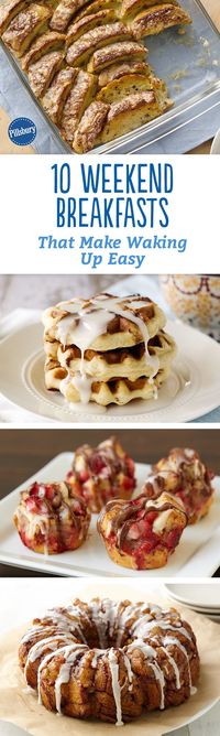 Kick off the weekend in a sweet way with these fun, family-friendly brunch ideas that require almost no effort. Hint: they all start with a can of cinnamon rolls!