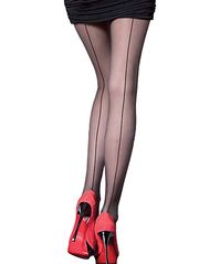 Amazon.com: Abberrki Womens Sexy Back Seam Tights Sheer Pantyhose with Backseam (Black # Black Seam): Clothing