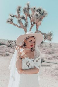 18 Stylish Bohemian Wedding Look ❤ bohemian wedding look stylish minimalist boho bride in white hat with veil in white dress evaacatherine #weddingforward #wedding #bride #bohemianweddinglook