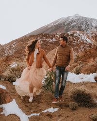 #preweddingshoot in the #snow in #teide #tenerife