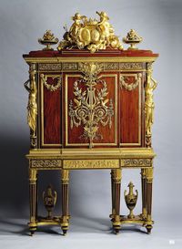 Jewel Cabinet. 1787. Jean Henri Riesener. French 1734-1806. oak,mahogany - gilt bronze ormolu. part of The Royal Collection Trust. http://hadrian6.tumblr.com