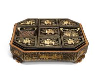 A first half 19th century Chinese Export games box