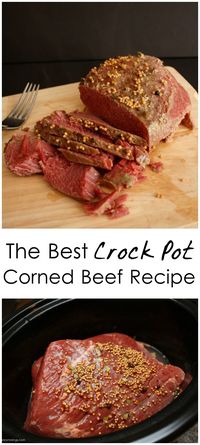 Love this recipe for crock pot corned beef. So easy and delicious perfect for St. Patrick's Day