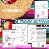 Cinco de Mayo Worksheets by Innovative Teacher | TPT