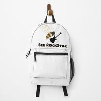 🤑 Bee RockStar Backpack is the name of a backpack pack 💰 #MusicMasks #Music #FunnyBackpacks #Guitar #MusicianBackpacks #RetroBackpacks #Good #PositiveBackpacks #Funny #NRollBackpacks