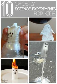 Ghostly Science Experiments for Kids | LOVE THESE... so perfect for halloween parties and playdates