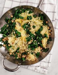 Spaghetti Squash w/ Chickpeas & Kale Recipe