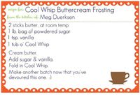 Cool Whip Buttercream frosting Thanks dessert-recipes!