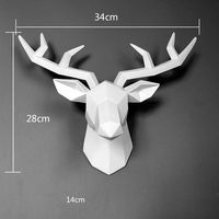 Product Description Deer head statue size: 34x28x14 cmDeer head statue coat hanger size: 17x16.5 cm, as same as picturesMaterial: ResinPackage weight: 0.88 kgCoat hanger package weight: 0.25 kgInstallation: hang it on the wall, with the nail and hookFunction: home / office ,living room wall decoration and bedroom decor