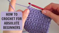 Today I'm showing you how to crochet for absolute beginners. A detailed step-by-step tutorial on how to crochet a chain and a single crochet, as well as make...