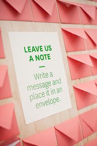 A cute thing for guests to do at the reception!