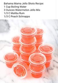 Bahama mama jello shots
