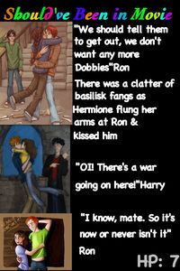 Harry Potter and the Deathly Hallows Should've Been in Movie Ron Hermione Harry Room of Requirement Dobby House-else Finally!