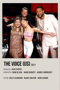 minimal polaroid series poster for the voice (us)