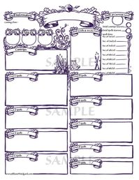 PDF printable Dungeons & Dragons 5th ed Character Sheet bundle