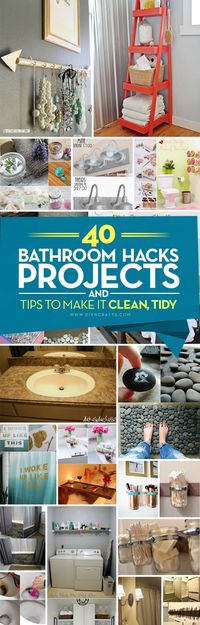 40 Bathroom Hacks, Projects and Tips to Make it Clean, Organized and Stylish {DIYnCrafts Exclusive}