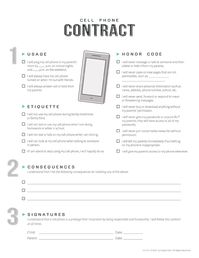 Teen Cell Phone Contract - iMOM