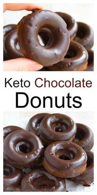 Keto Chocolate Donuts ( Low Carb ) #ketorecipes #lowcarb